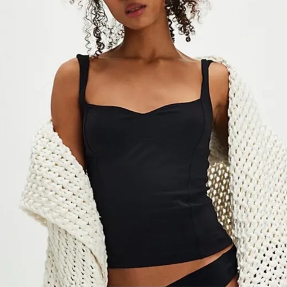 Free People ✧ Somewhere Sometime Cami ✧ Black ✧ Size XS